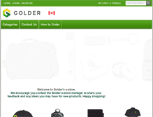 Tablet Screenshot of goldere-store.com